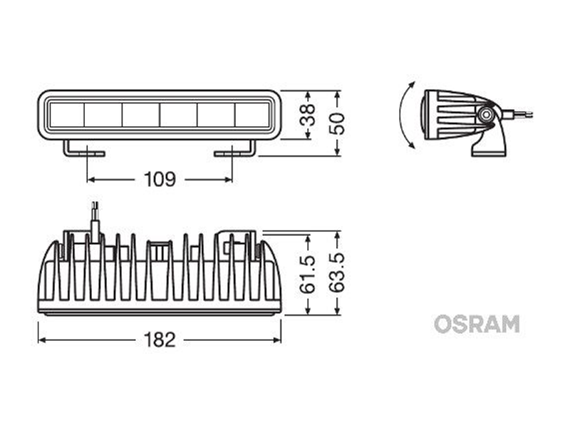 OSRAM LED fényhíd SX180-SP